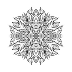 Vector Beautiful Deco Mandala, Patterned Design Element, Ethnic