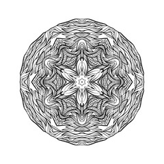 Vector Beautiful Deco Mandala, Patterned Design Element, Ethnic