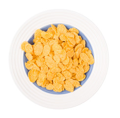Corn flakes in a plate