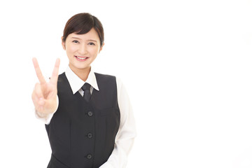 笑顔のビジネスウーマン