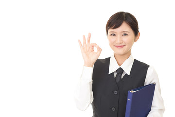 笑顔のビジネスウーマン