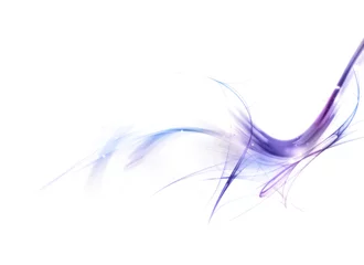 Crédence de cuisine en verre imprimé Vague abstraite Abstrait bleu violet violet vague brillante