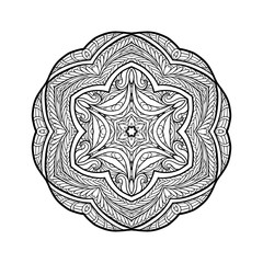 Vector Beautiful Deco Mandala, Patterned Design Element, Ethnic