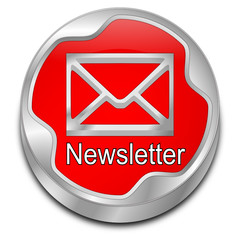 Newsletter Button - 3D illustration