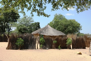 House of San busch men in Namibia, Africa 