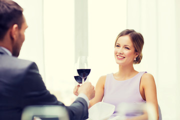 young woman looking at boyfriend or husband