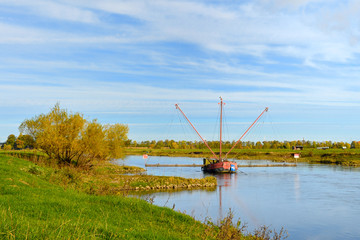 Aalfänger auf der Weser