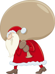 santa claus with big sack