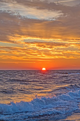 Sunrise sur l'oc&eacute;an