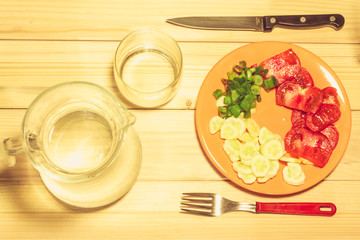 Vegetables on a plate