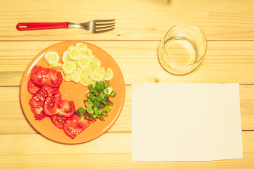 Vegetables on a plate