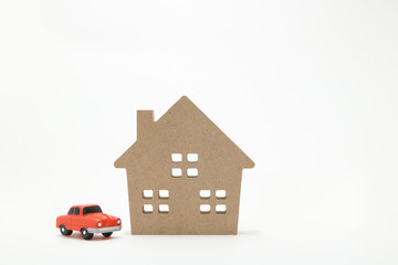 家と車 ミニチュア