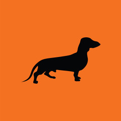 Dachshund dog icon