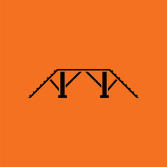 Dog training bench icon