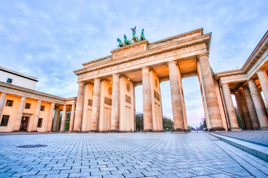 Sunrise at The Brandenburg Gate in Berlin, Germany