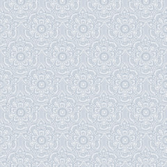 Seamless silvery vintage pastel pattern