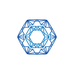Abstract Geometrical Logo Modern Vector Icon