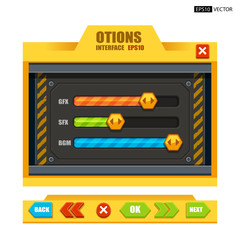 Options interface