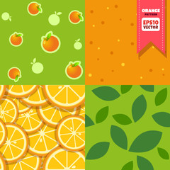 Orange patterns collection