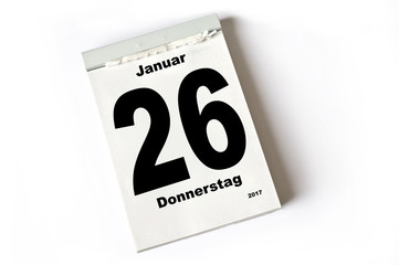 26. Januar 2017