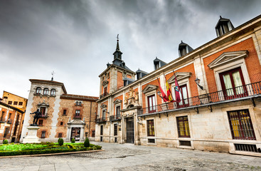 Madrid, Plaza de la Villa, Spain