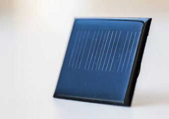 close up of solar battery or cell
