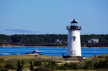 Fototapeta na wymiar Lighthouse at Edgartown Ma.