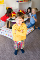 Grumpy in kindergarten
