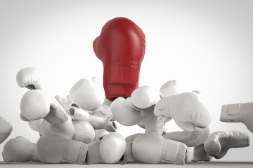 red boxing gloves 