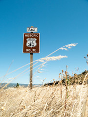 U.S. Route 30 Street sign in Oregon high dessert