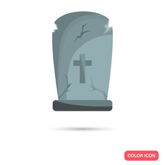 Color grave in Cartoon style. Stock Vector icon. Illustration for web and mobile design