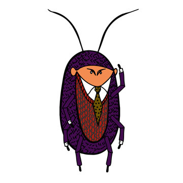 Cockroach in a good suit.