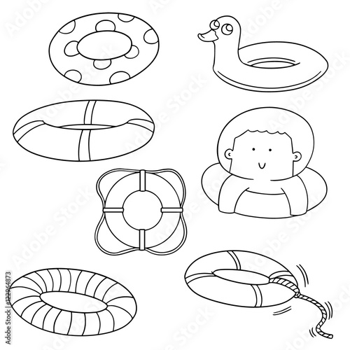 "vector set of life ring" Stock image and royalty-free vector files on