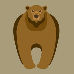  bear adult vector illustration style Flat