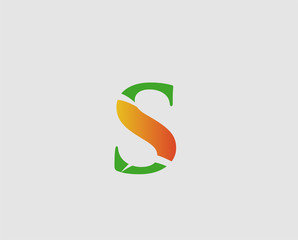 Letter S logo icon design template elements. Vector color sign
