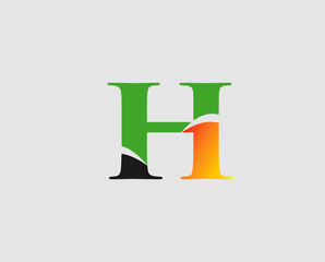 Letter H logo. Creative concept icon
