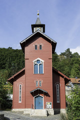 Fototapeta premium village church rubeland germany