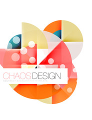 Dotted circles, abstract background