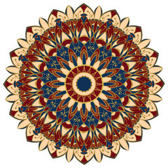 Colorful ornate mandala.