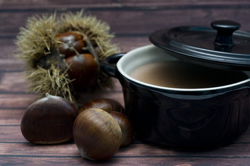 Chestnuts soup