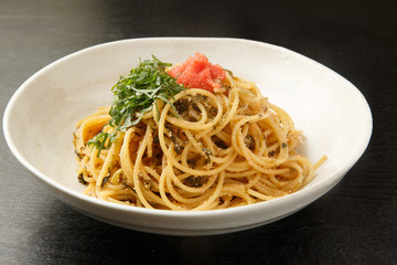 高菜と明太子のスパゲッティー