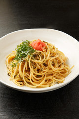 高菜と明太子のスパゲッティー