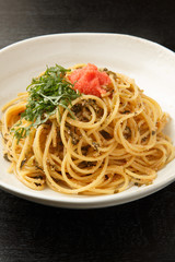 高菜と明太子のスパゲッティー