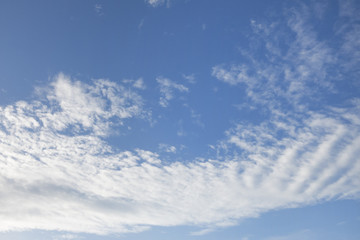 Blue sky background with cloud.