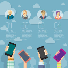 Social media mobile template