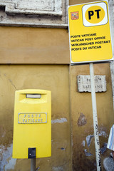 Box and sign of Vatican Post Office, Rome