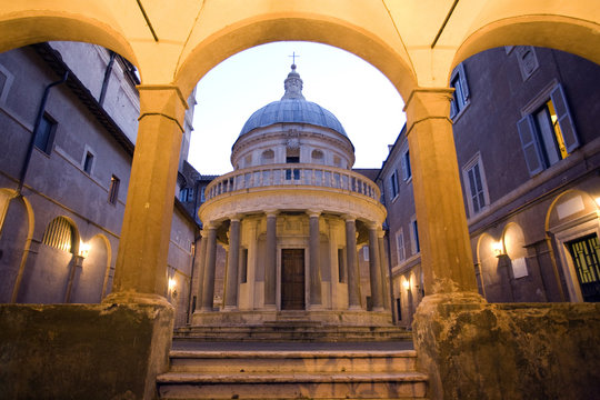 The tempietto of San Pietro in Montorio, by Bramante, Rome.