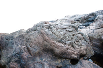 rock isolated on white background