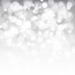 Lights on silver background Vector illustration Christmas