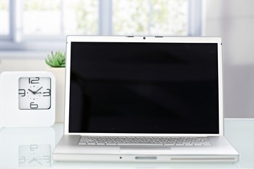 Closeup blank screen